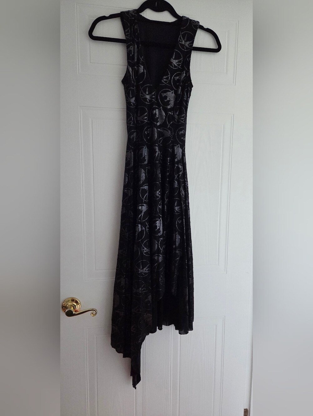 Blackmilk Black Velvet High-Low Maxi Dress The Witcher